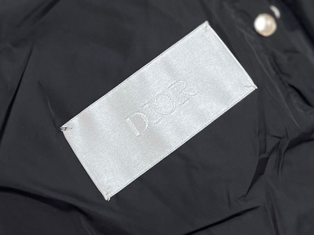 Dior Oblique Down Jacket Navy Blue Technical Jacquard - Afbeelding 4