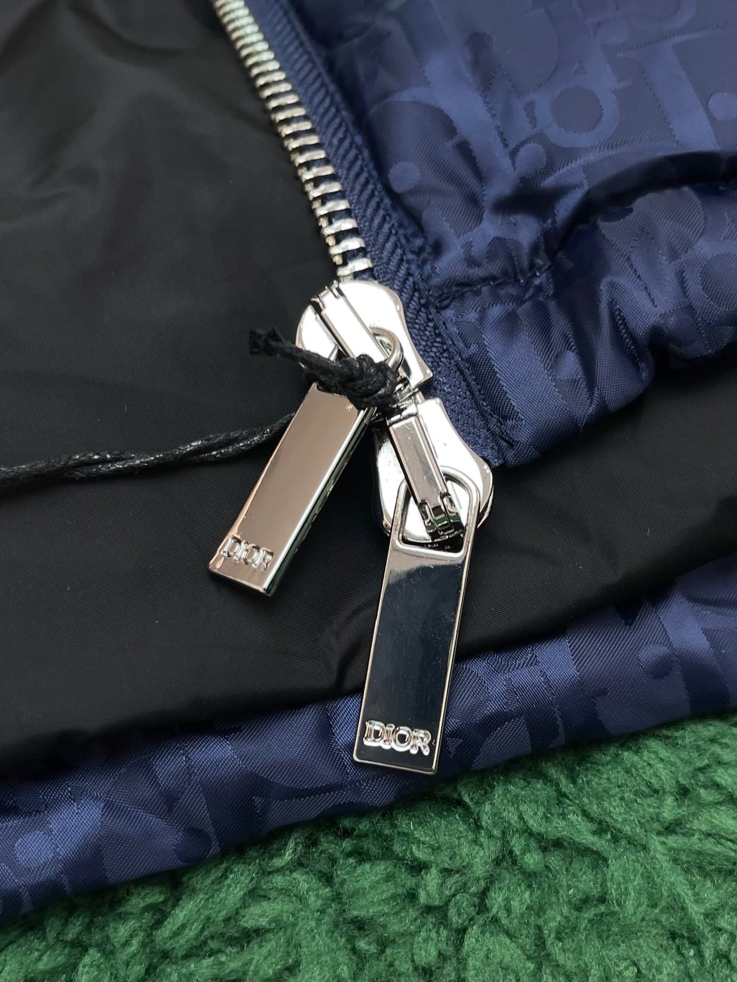 Dior Oblique Down Jacket Navy Blue Technical Jacquard - Afbeelding 5