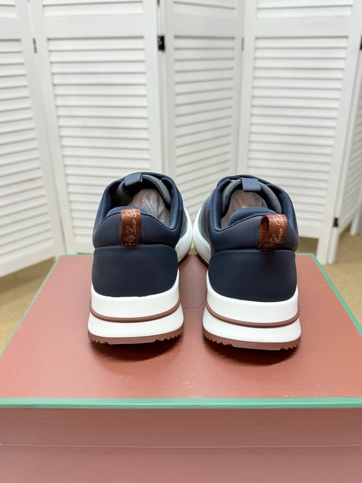 Loro Piana Weekend Walk Technical Mesh Navy - Afbeelding 7