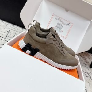 Alternative view of Hermes Bouncing Sneaker Khaki White Black