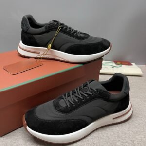 Alternative view of Loro Piana Weekend Walk Suede Black
