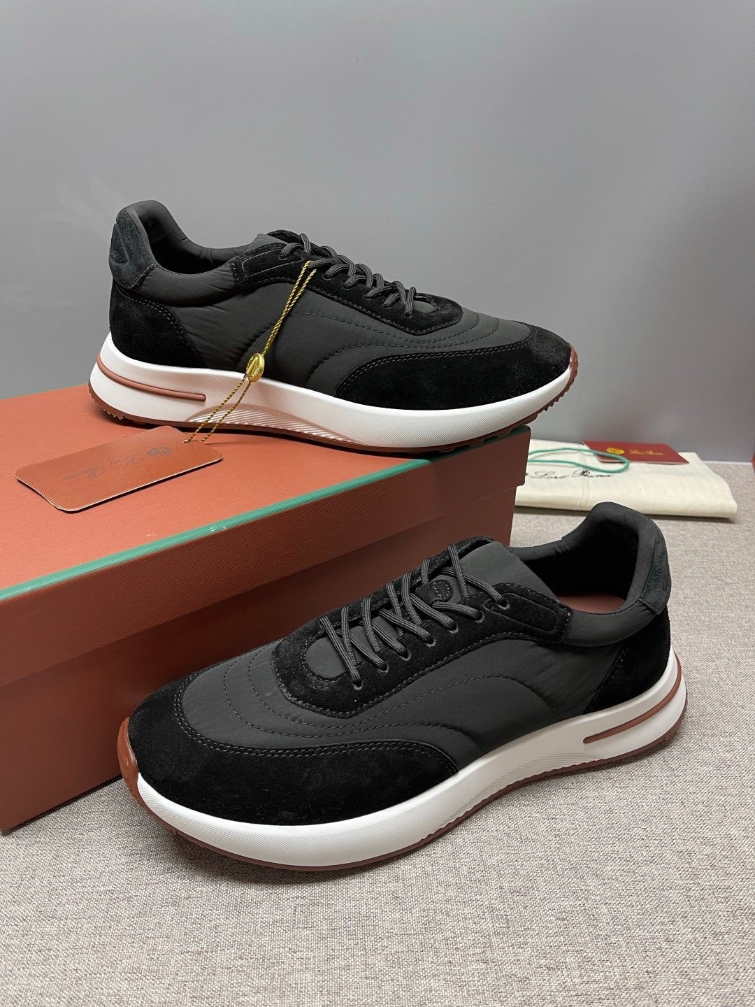 Loro Piana Weekend Walk Suede Black - Afbeelding 2