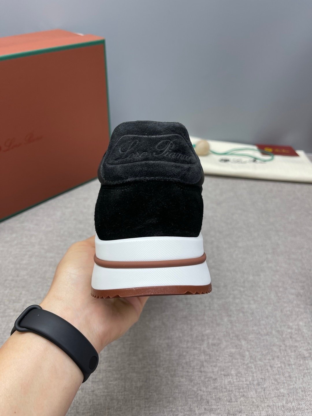 Loro Piana Weekend Walk Suede Black - Afbeelding 5