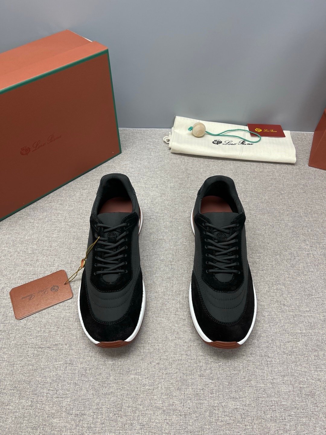 Loro Piana Weekend Walk Suede Black - Afbeelding 9