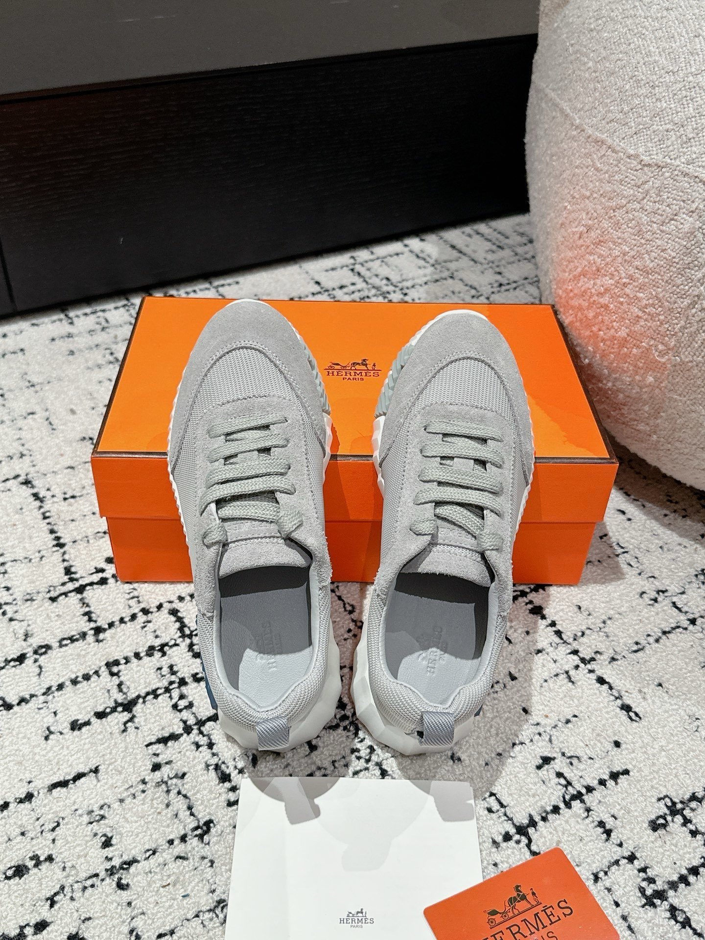Hermes Bouncing Sneaker Grey White Blue - Afbeelding 5