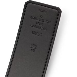 Alternative view of Louis Vuitton LV Initiales Silver Buckle Belt Monogram 40mm Brown/Black