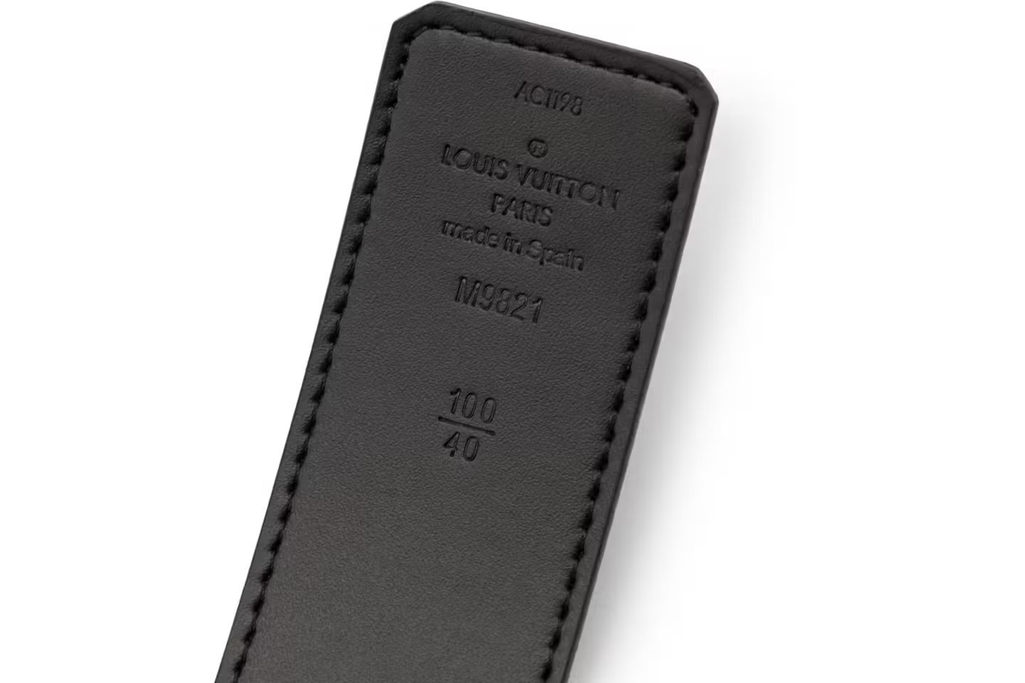 Louis Vuitton LV Initiales Silver Buckle Belt Monogram 40mm Brown/Black - Afbeelding 2