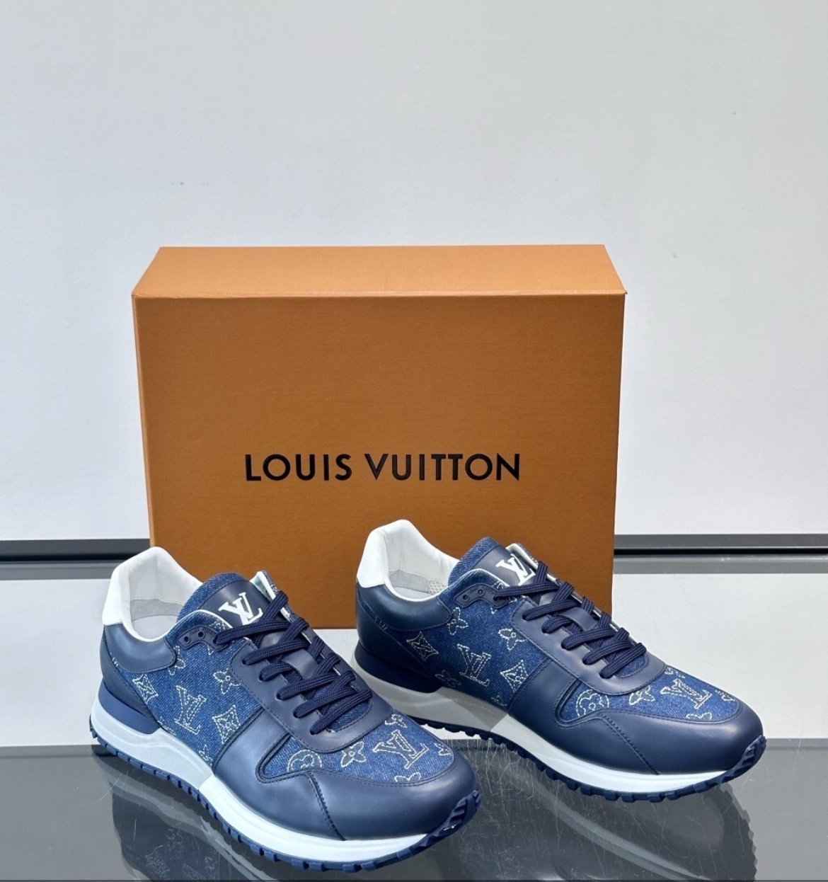 Louis Vuitton Run Away Sneaker Navy-White - Afbeelding 5