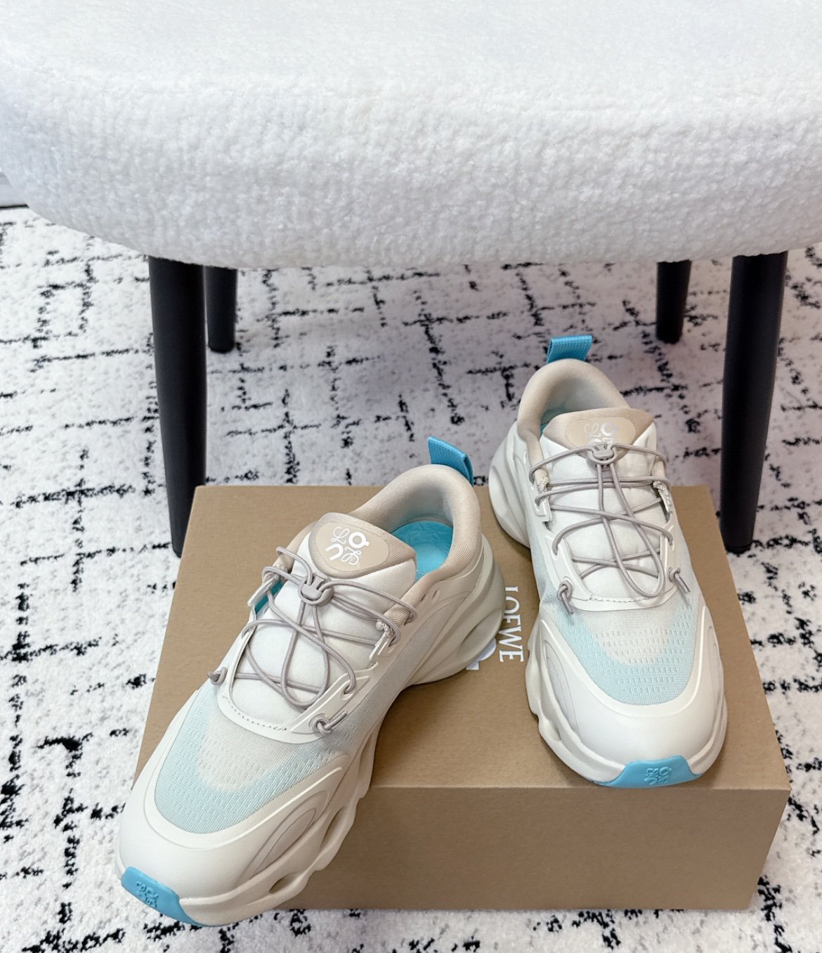 Loewe x On Running Claudsolo Sand Turqoise - Afbeelding 4