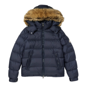 Moncler Sassiere Quilted Shell Hooded Down Jacket Navy