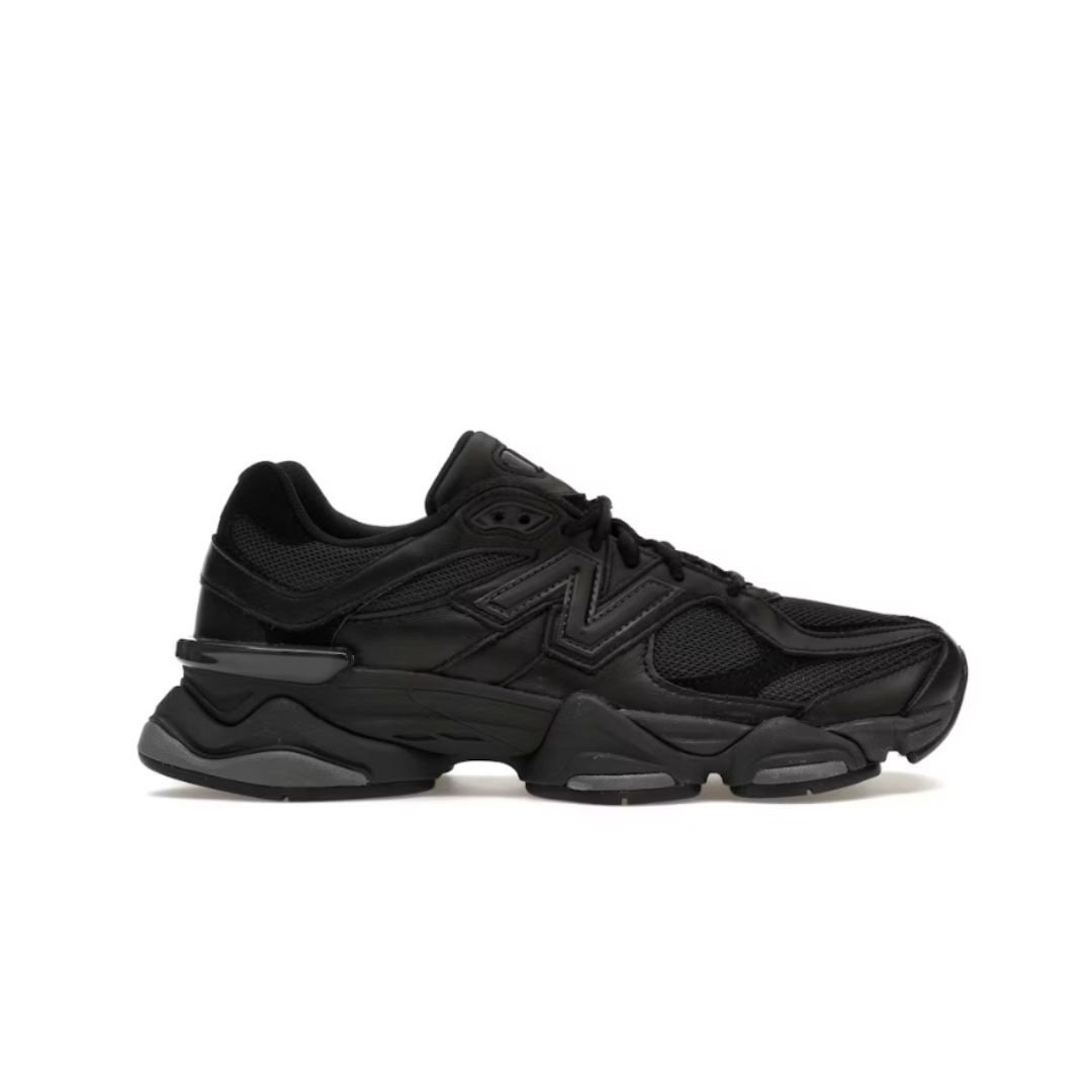 New Balance 9060 Triple Black Leather