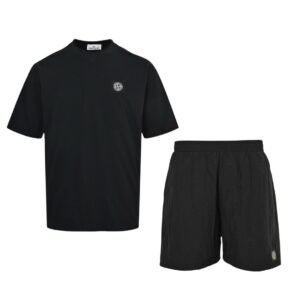 Stone Island Logo 2-Piece Set in Black